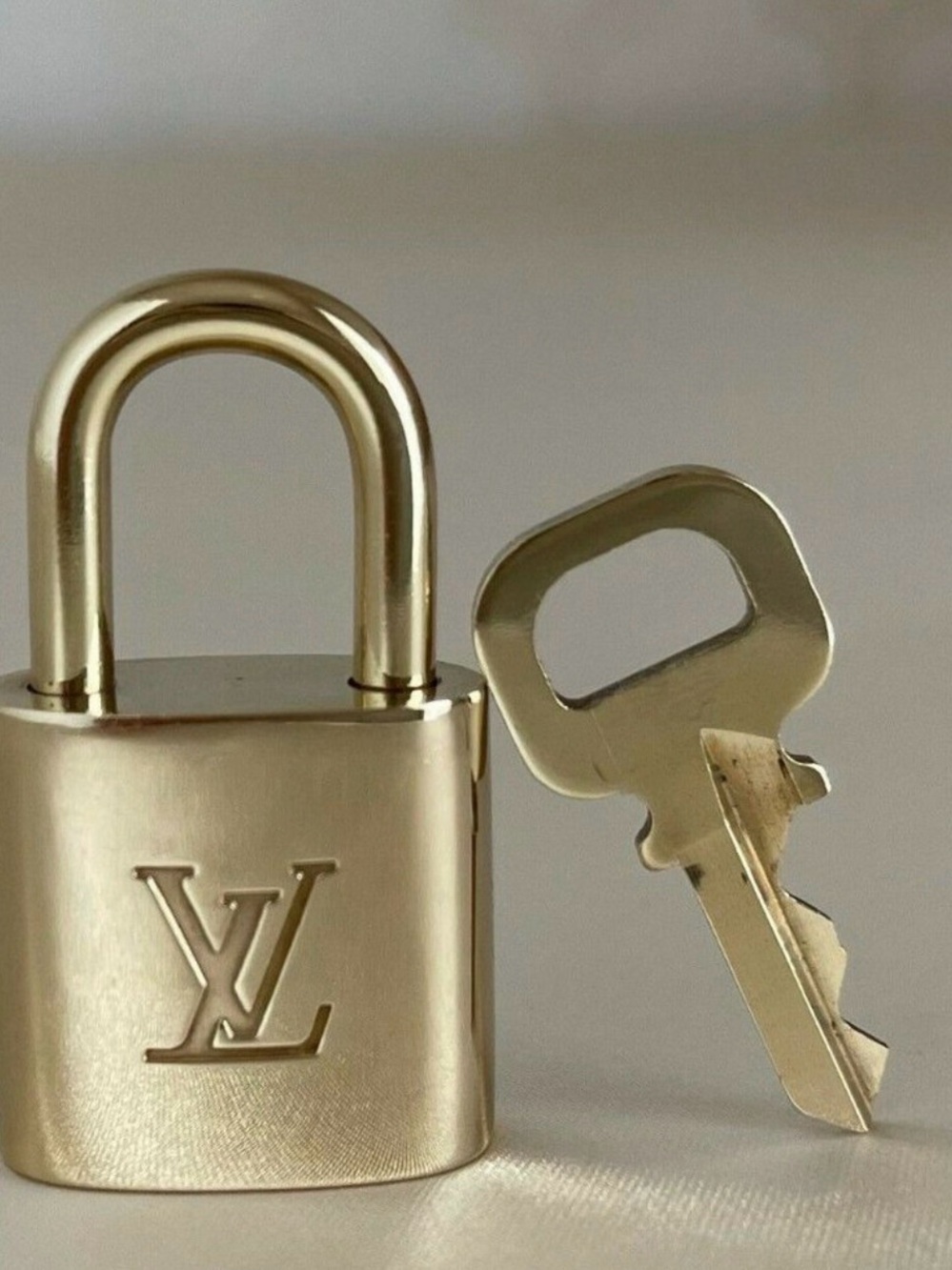 Louis Vuitton Gold-tone Padlock with Key